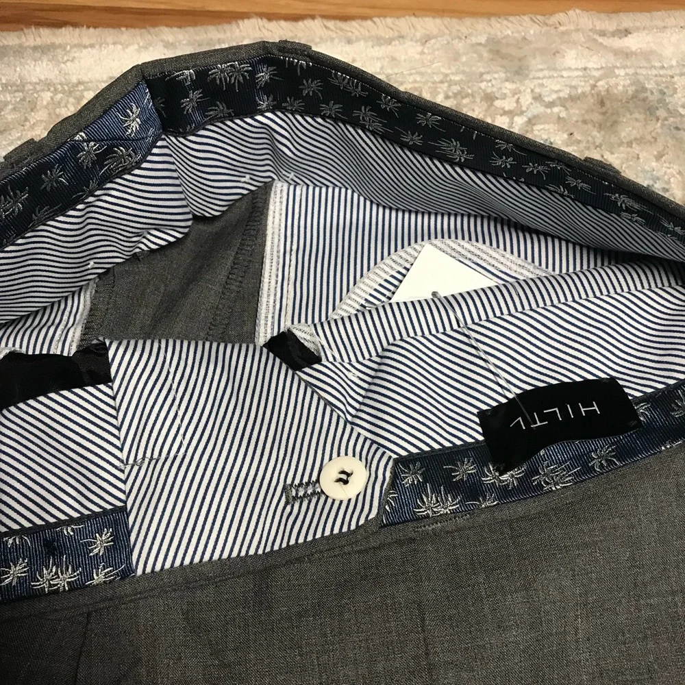 HILTL  wool dress pants, NWT,  Size US 32/32, Gray, - Picture 7 of 12